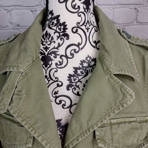 Madewell womens utility size medium long sleeve button front jacket pockets b3 - Picture 8 of 10